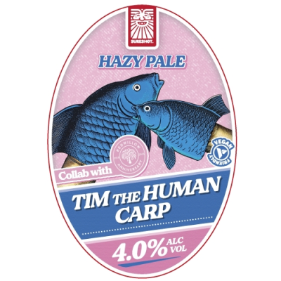 Tim the Human Carp, Sureshot Brewing x Redwillow 16622 Tim the Human Carp real ale 01 thumb 1a.png