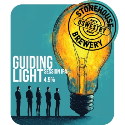 Guiding Light, Stonehouse Brewery 16624 Guiding Light real ale 01 thumb 1a.png